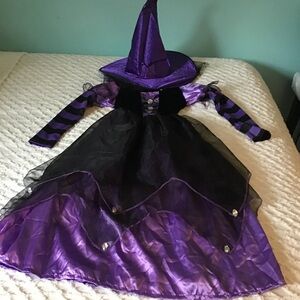 💜 Enchanting Little Witch Costume with Hat 💜